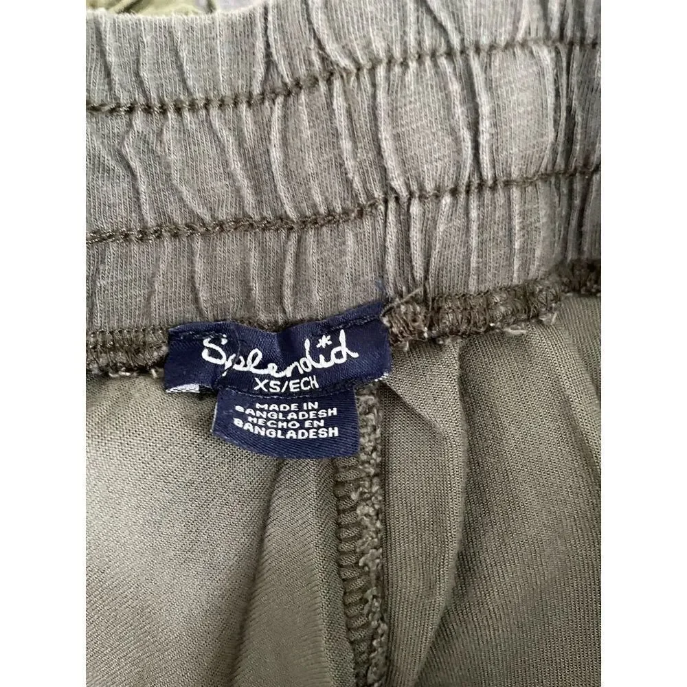 Splendid khaki green camo lightweight joggers sweatpants XS - Picture 2 of 4